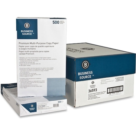 International Paper Paper, Copy, 20#, 92Brt, 8.5X14 BSN36593